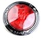 Truck-Lite Super 44, Led, Red, Round, 6 Diode, Stop/Turn/Tail, Black Flange Mount, Fit N Forget S.S., 12V 44326R3 - alternate 3